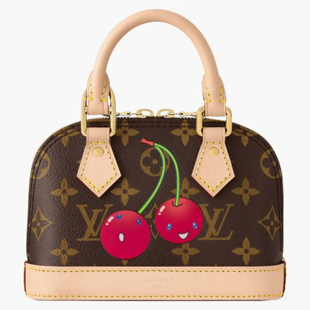 Louis Vuitton X Takashi Murakami Cherry Nano Alma Brown Monogram - Image 2