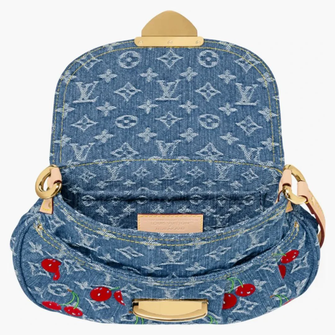 Louis Vuitton X Takashi Murakami Cherry Sunset Denim Monogram - Image 3