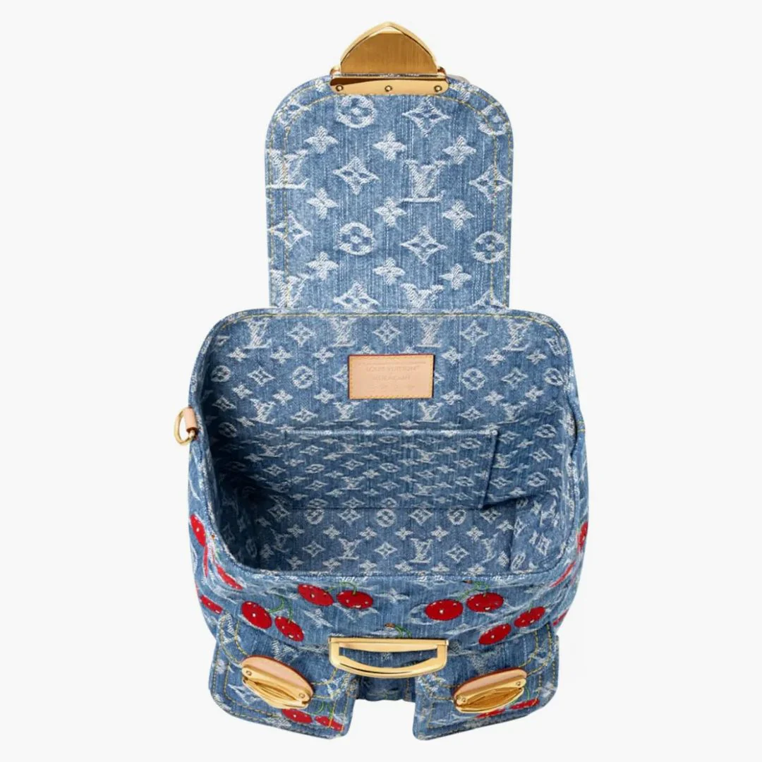 Louis Vuitton X Takashi Murakami Cherry Venice Nm Denim Monogram - Image 2