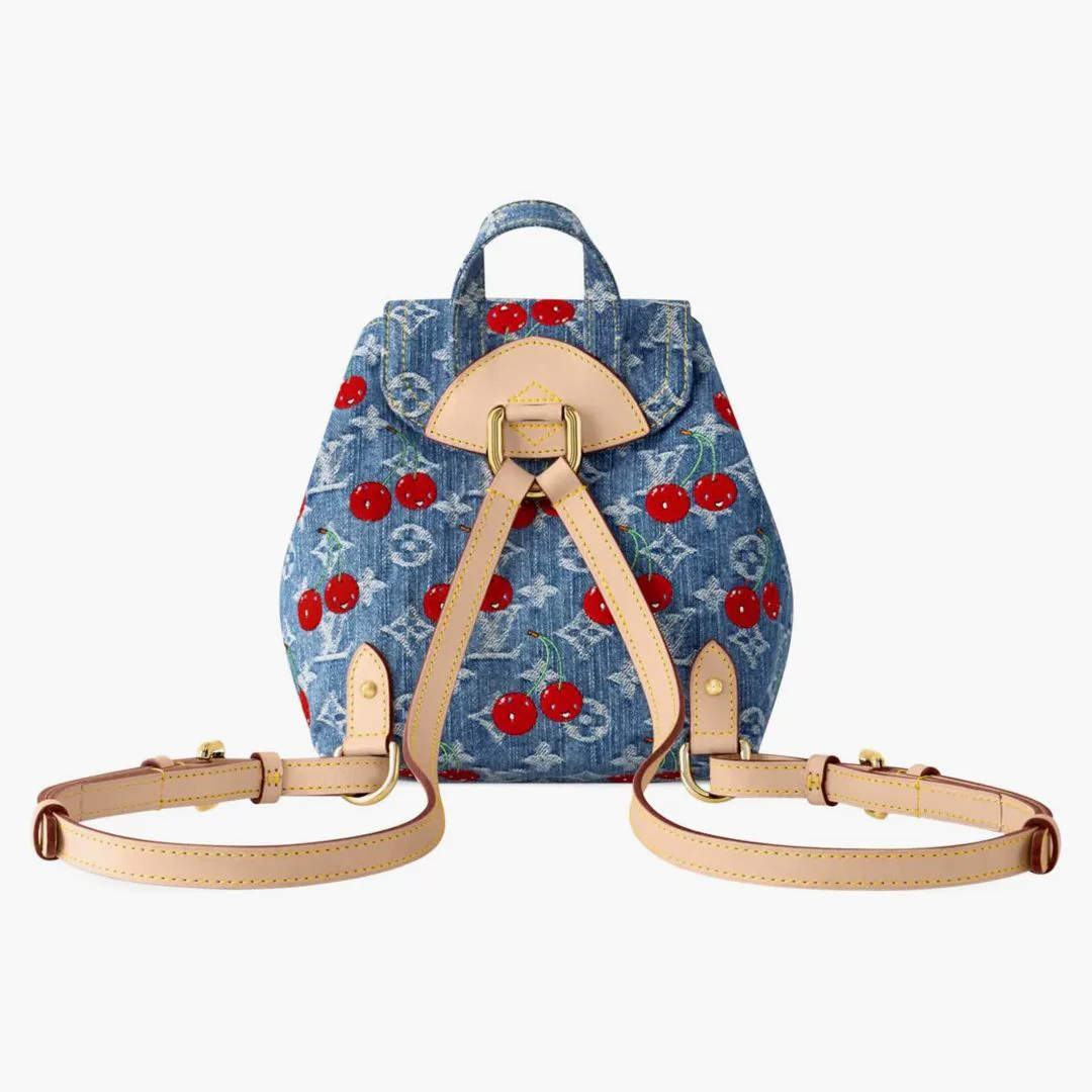 Louis Vuitton X Takashi Murakami Cherry Venice Nm Denim Monogram - Image 3