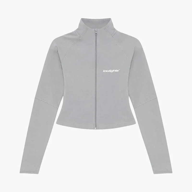 Low Lights Studios Basic Zip T-Shirt grey