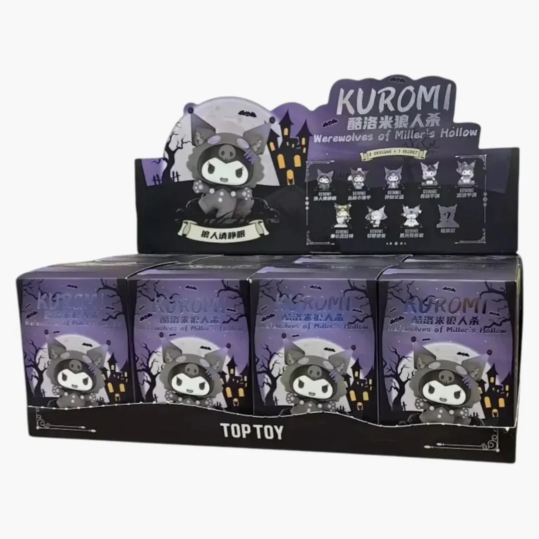 Miniso Top Toy Kuromi Werewolves Of Miller's Hollow Series Figures Sealed Case (8 Blind Box)