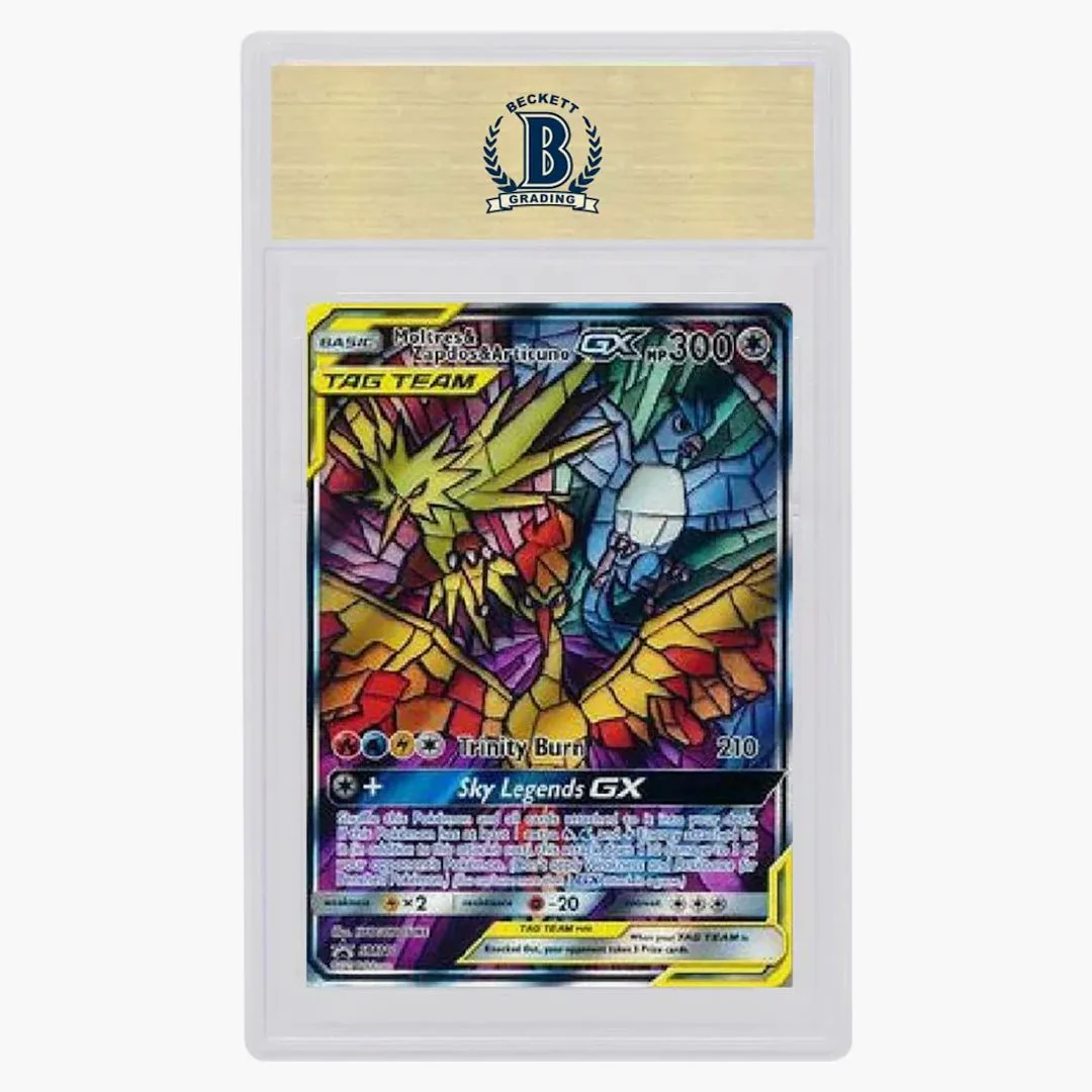 Moltres Zapdos Articuno 2019 Pokemon Tcg Sun & Moon Black Star #sm210 (psa Or Bgs Graded)