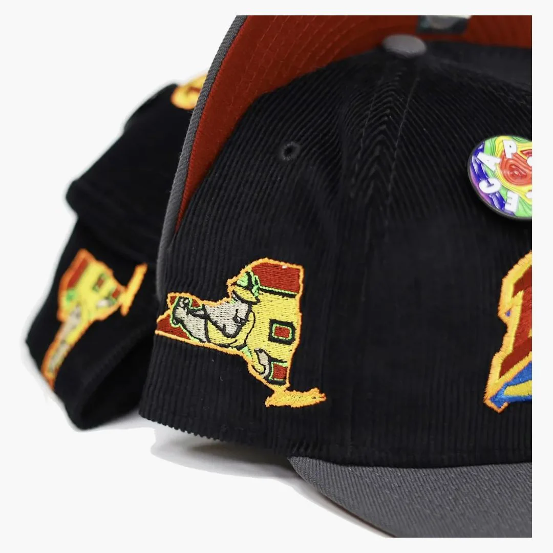 New Era Buffalo Bisons Capsule Doppler Radar Collection New York State 59fifty Fitted Hat Black/red - Image 2