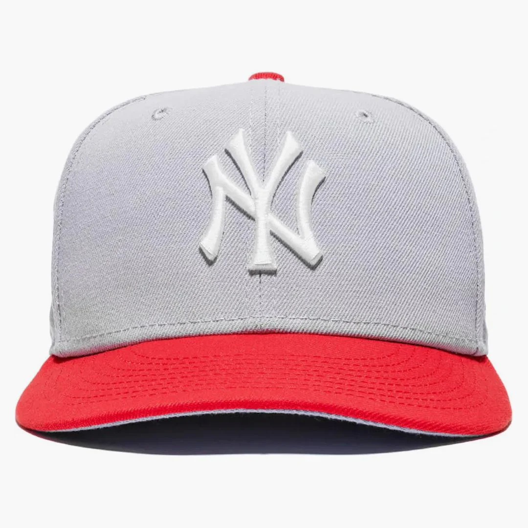 New Era Jae Tips X City Jeans New York Yankee Subway Series "the Wiz" 59fifty Fitted Hat Grey/red - Image 4