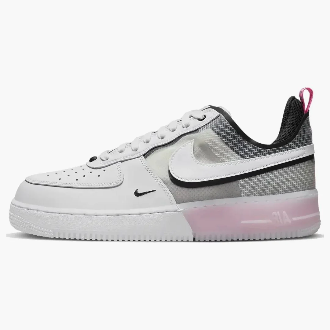 Nike Air Force 1 Low React White Black Pink Spell