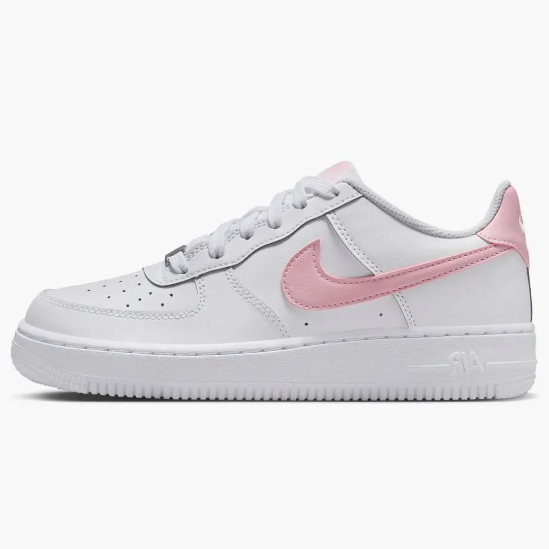 Nike Air Force 1 Low White Medium Soft Pink (gs)