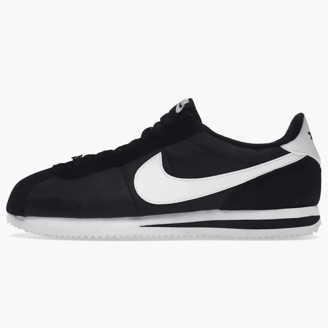 Nike Cortez Basic Nylon Black White-metallic Silver