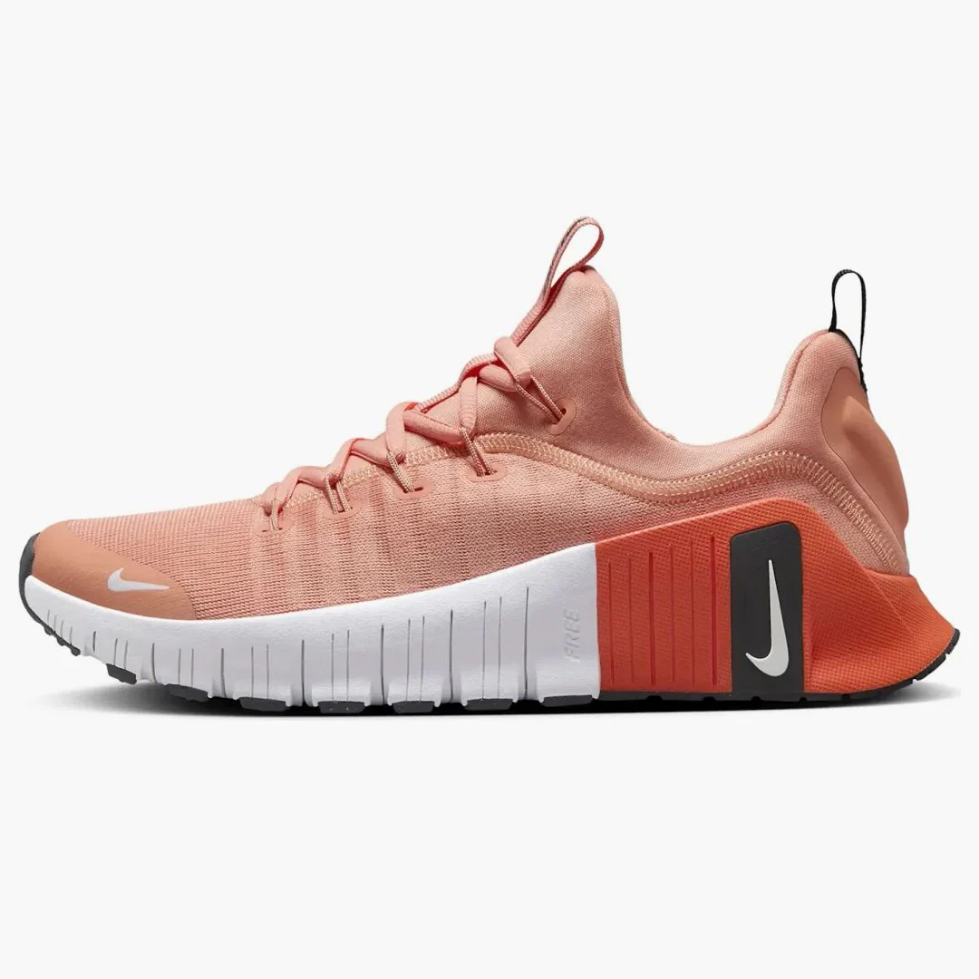 Nike Free Metcon 6 Apricot Agate Turf Orange Black White (women's)