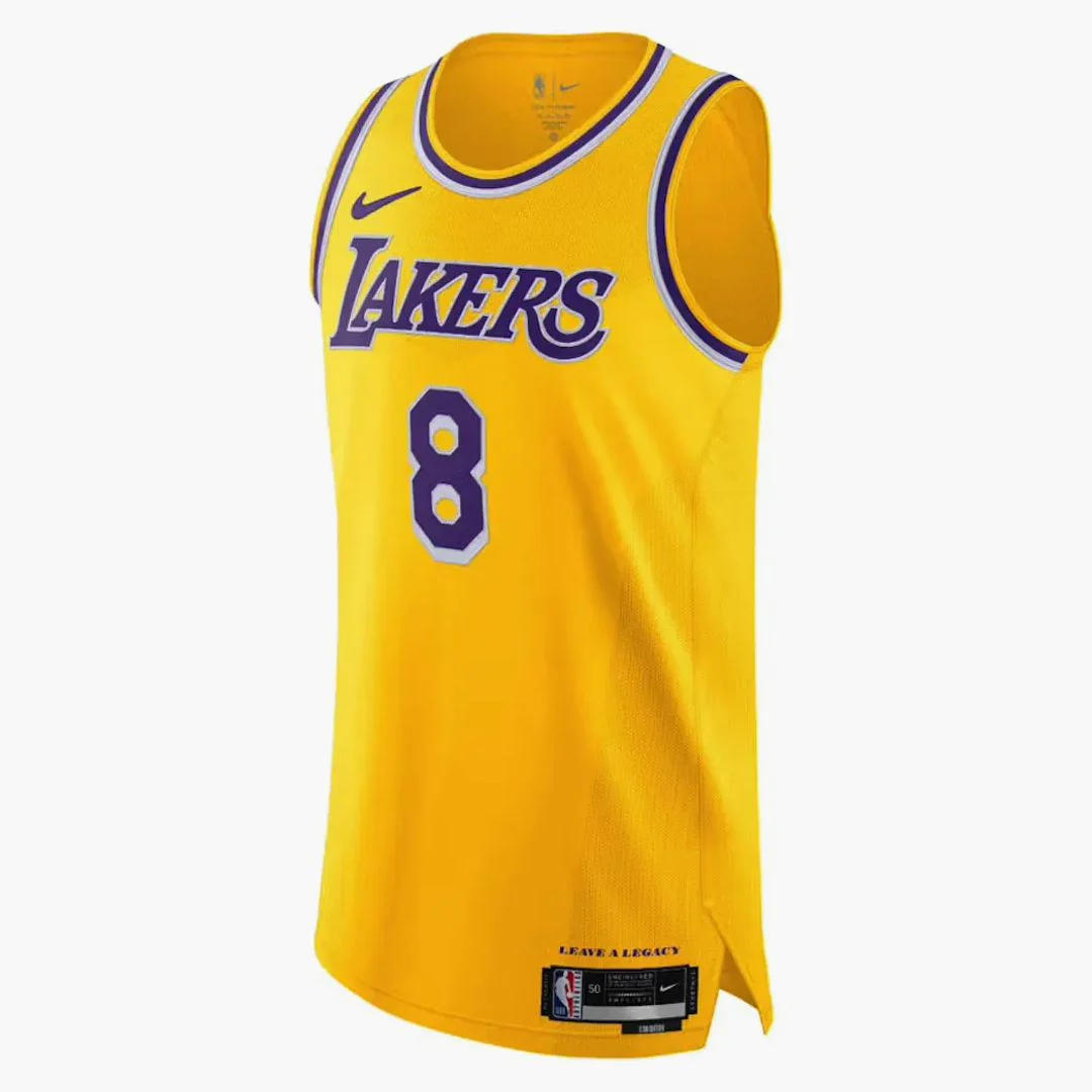 Nike La Lakers Kobe Bryant #8 Leave A Legacy Jersey Yellow