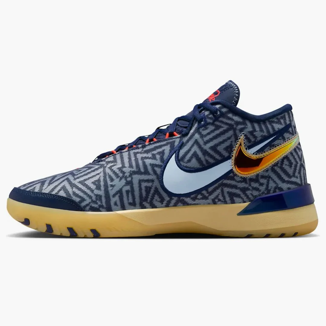 Nike Lebron Nxxt Genisus Midnight Navy Soft Yellow Bright Crimson Light Armory Blue