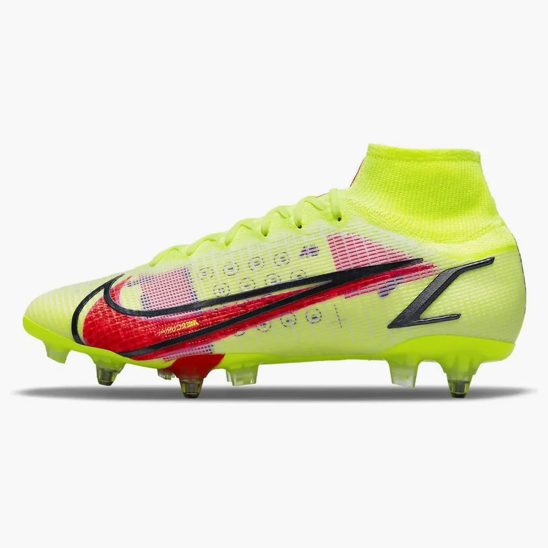 Nike Mercurial Superfly 8 Elite Sg-pro Ac Volt Black Bright Crimson - Image 4