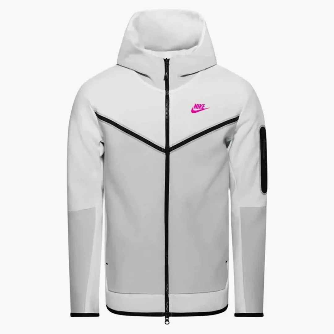 Nike Sportswear Tech Fleece Full-zip Hoodie Summit White Pink Blast