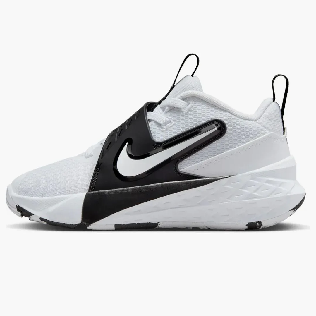 Nike Team Hustle D 12 White Black (ps)