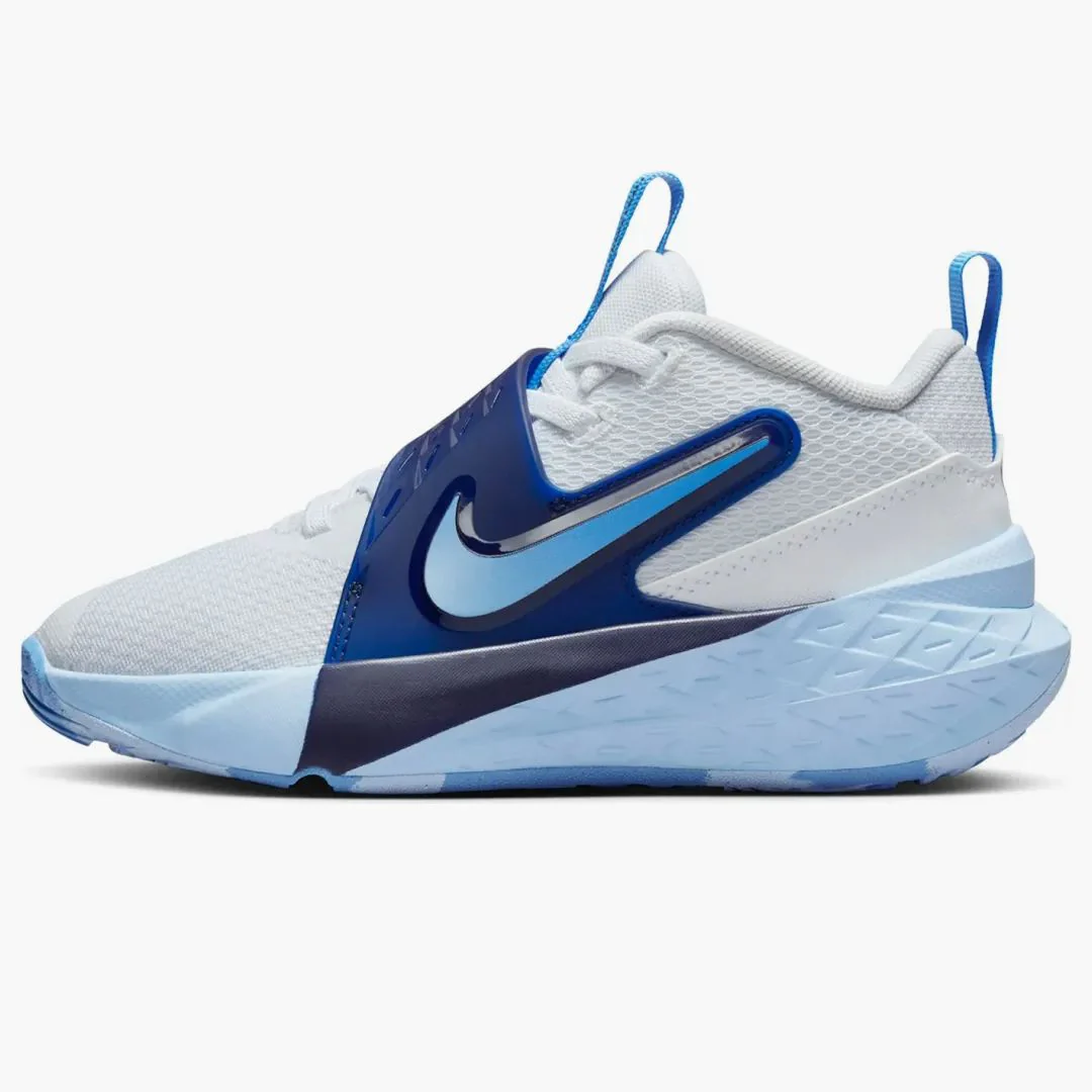 Nike Team Hustle D 12 White Psychic Blue Midnight Navy University Blue (ps)