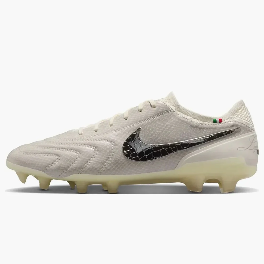 Nike Tiempo Legend 10 Elite Luxe Fg Montebelluna Leather White Snakeskin
