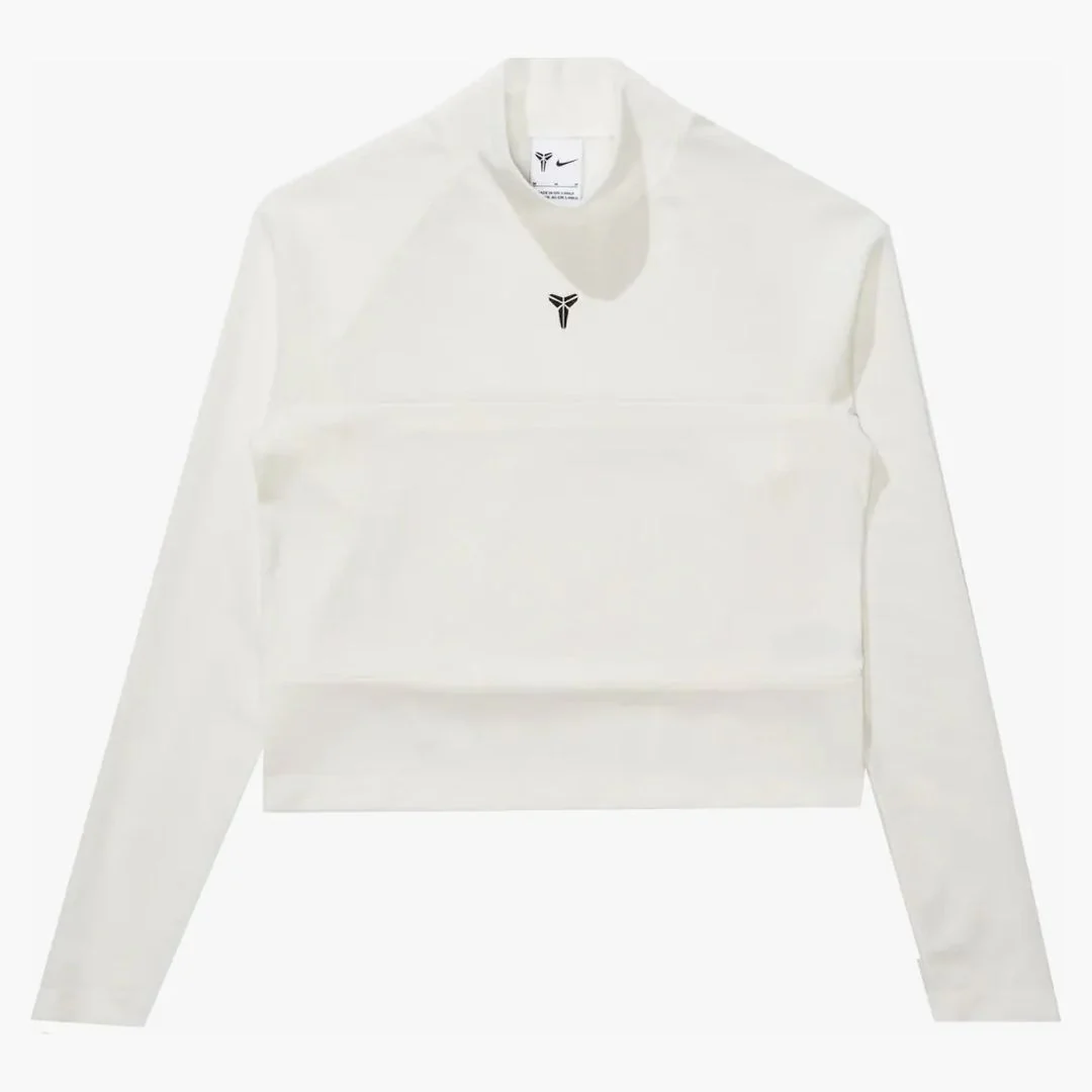 Nike Women's Kobe Bryant L/s Cropped Top Sail/black