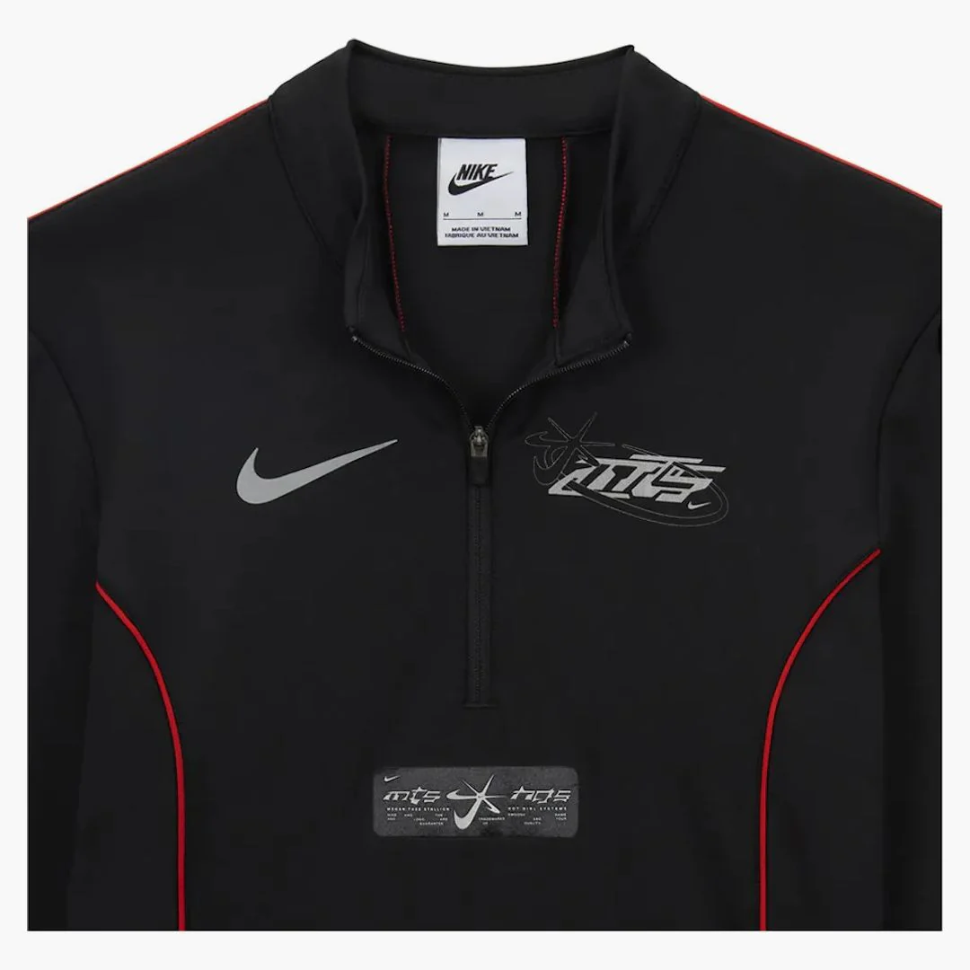 Nike X Megan Thee Stallion Women's Long-sleeve Bodysuit Black - Image 3