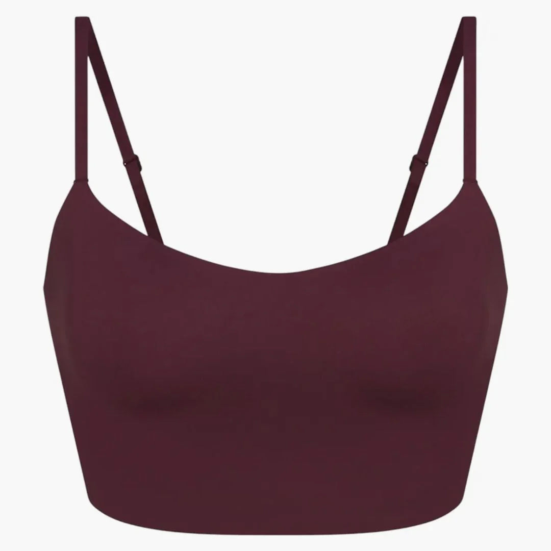 Nike X Skims Women's Matte Cami Bra Top Currant