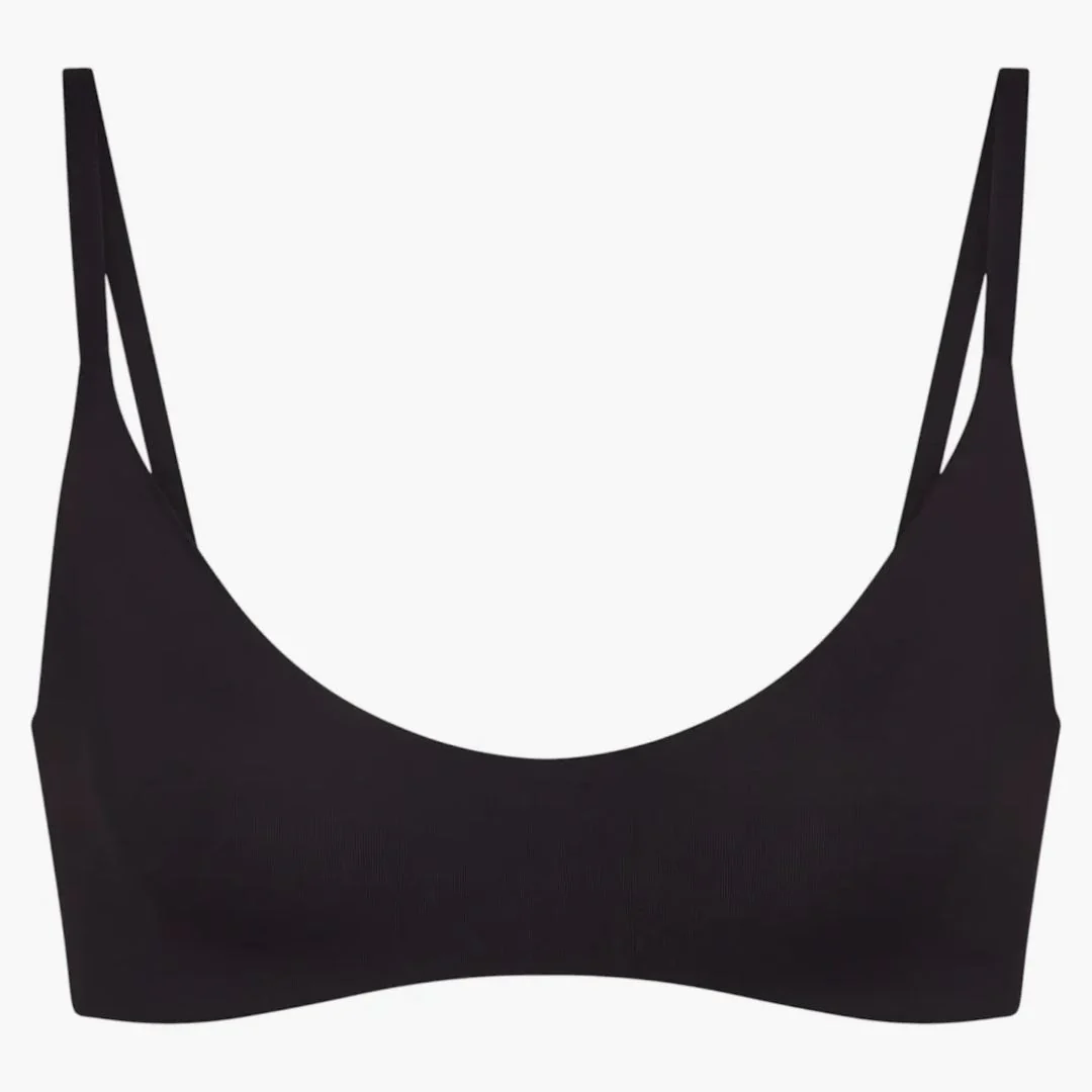 Nike X Skims Women's Matte Micro Scoop Bra Obsidian