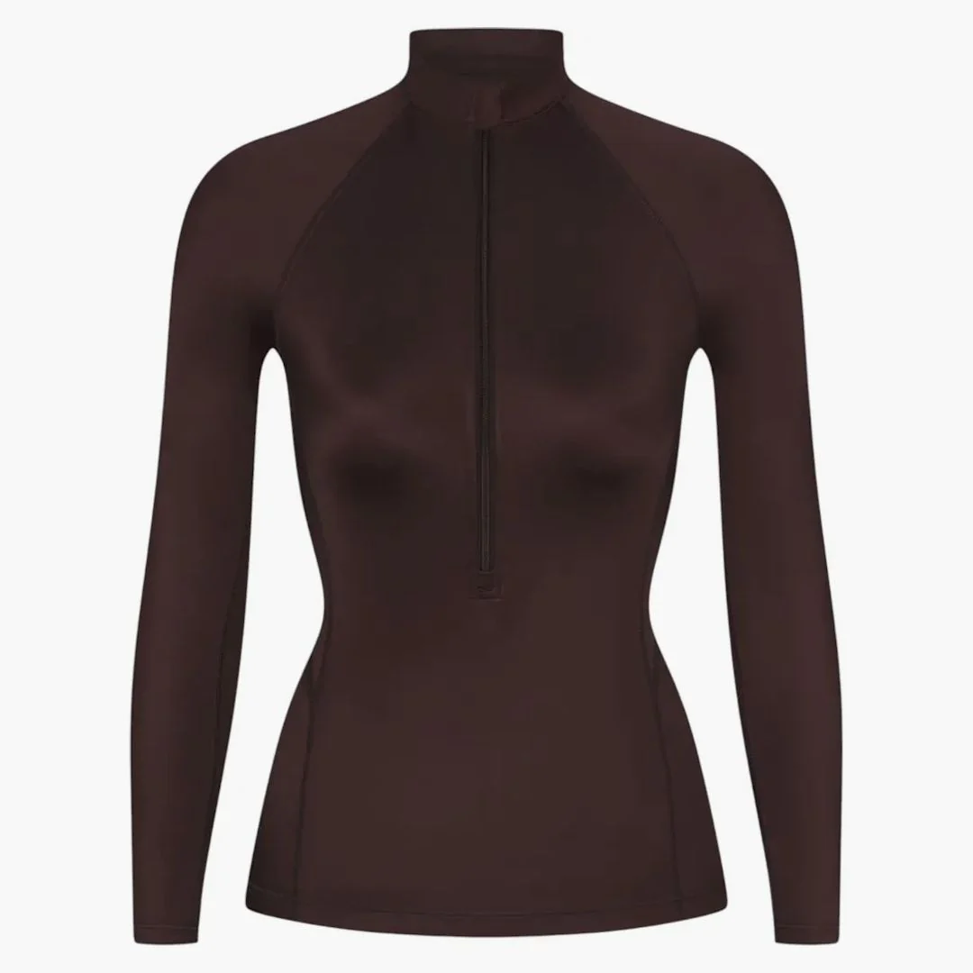Nike X Skims Women's Shine Long Sleeve Half Zip Top Phoenix