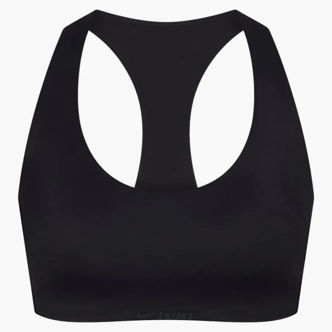 Nike X Skims Women's Shine Racer Back Bra Obsidian