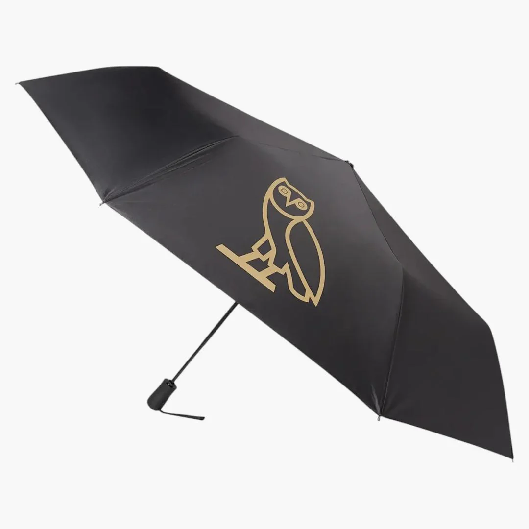 Ovo Owl Umbrella Black/gold - Image 2