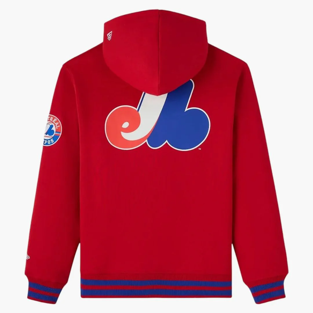 Ovo X New Era Mlb Montreal Expos Hoodie Red - Image 2