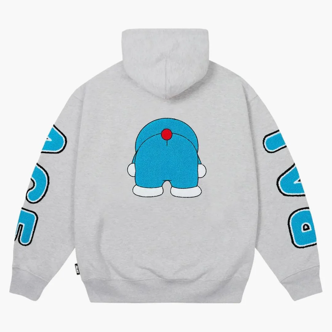 Palace Doraemon Hood Grey Marl - Image 2