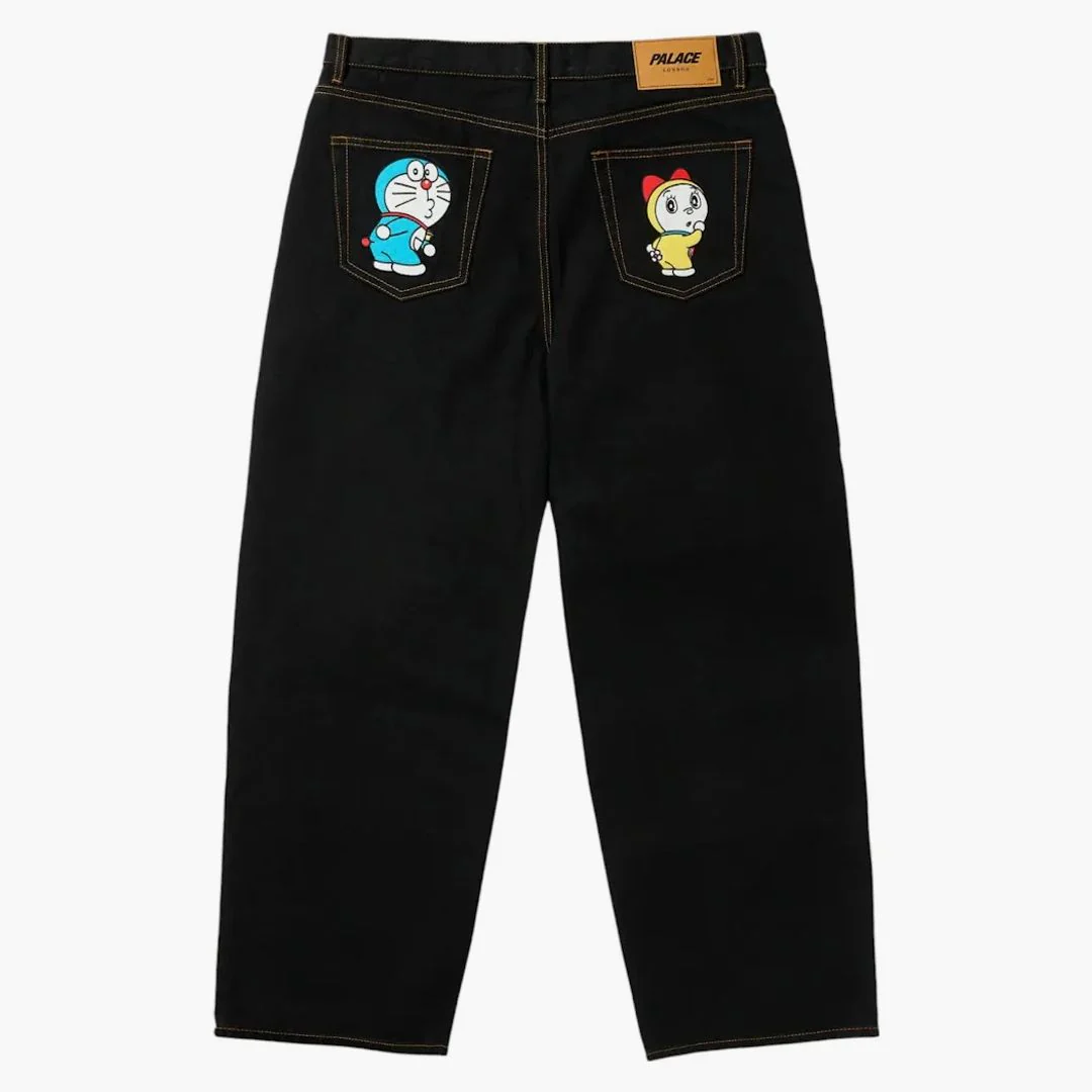 Palace Doraemon P90 Jean Black Stone Wash - Image 3