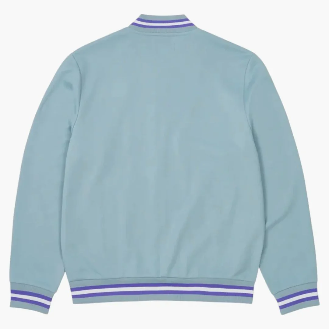 Palace Fred Perry Track Jacket Dusty Blue - Image 2