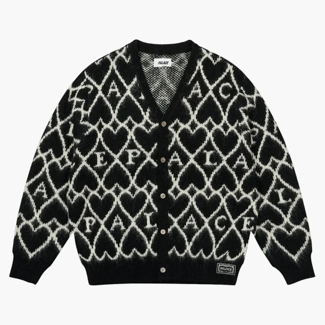 Palace Hairy Heart Knit Black