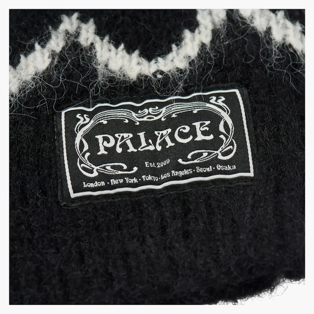 Palace Hairy Heart Knit Black - Image 2