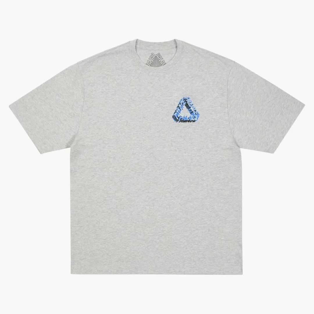 Palace Polished P3 T-shirt Grey Marl - Image 2