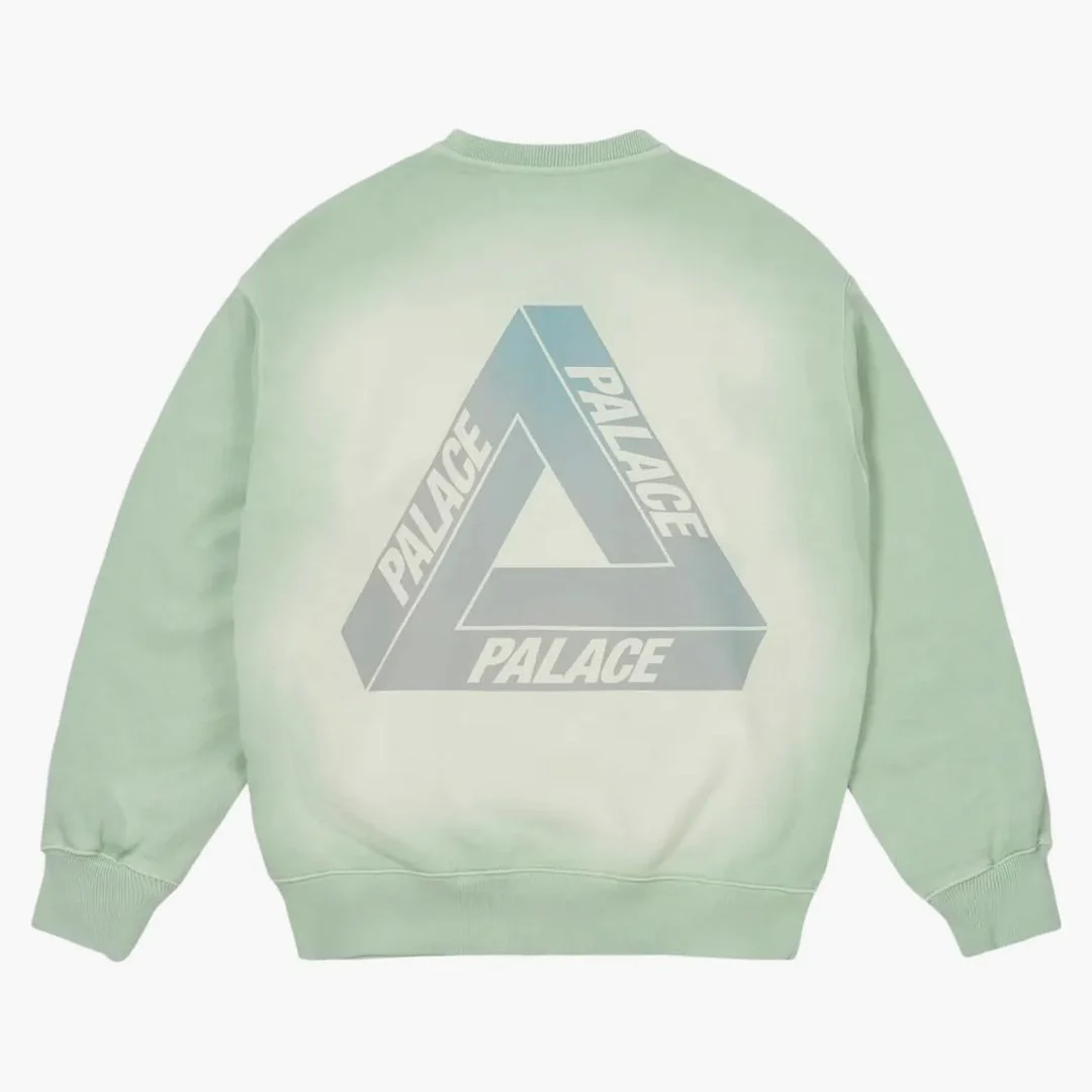 Palace Reacto Tri-ferg Crew Green - Image 2