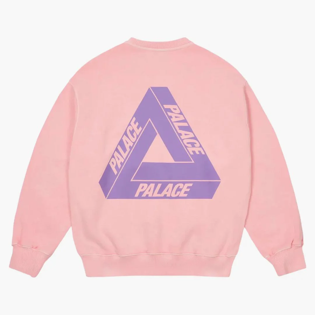Palace Reacto Tri-ferg Crew Pink - Image 2