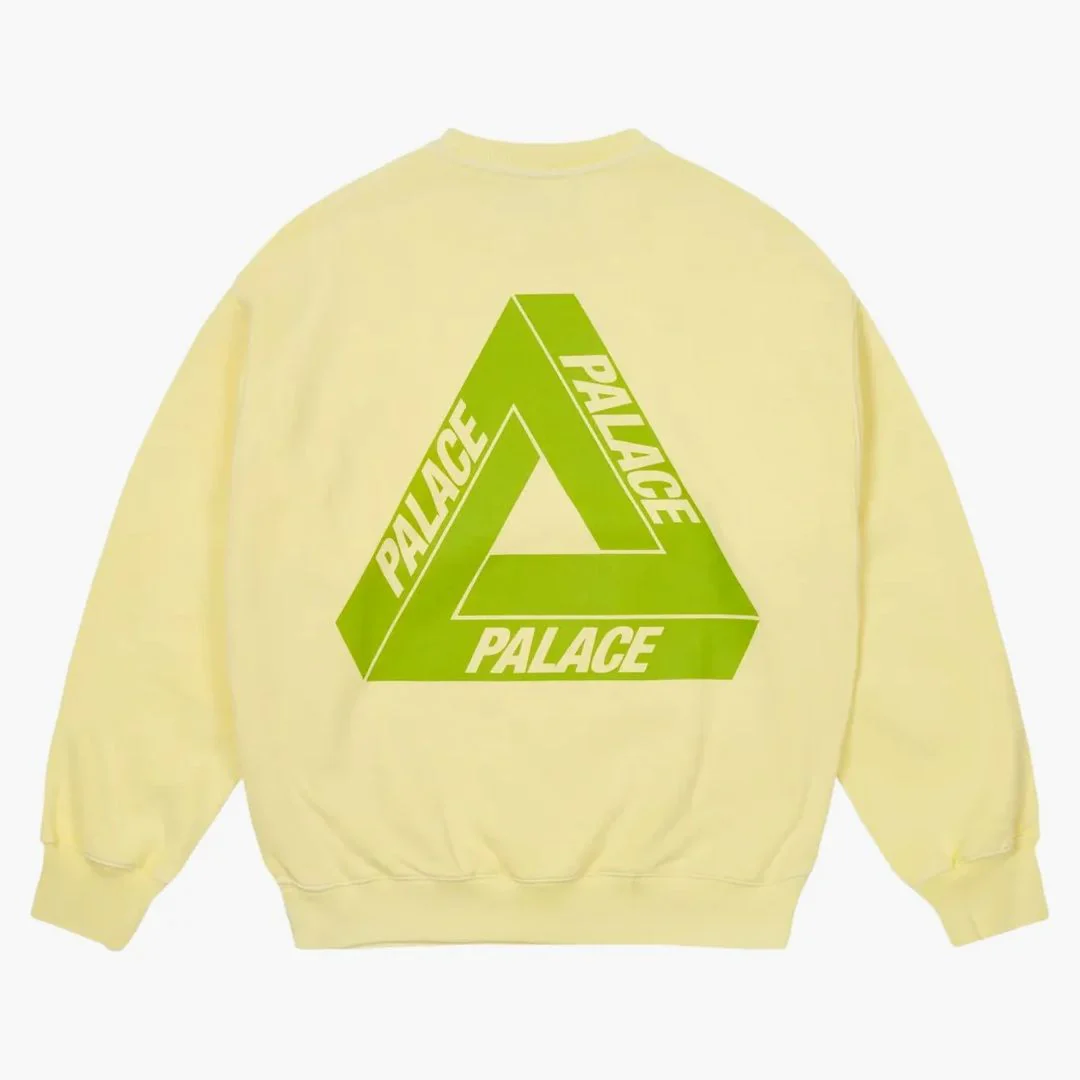 Palace Reacto Tri-ferg Crew Yellow