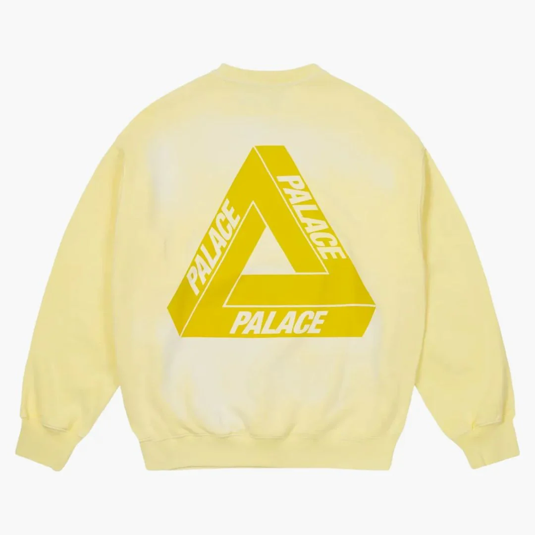 Palace Reacto Tri-ferg Crew Yellow - Image 2