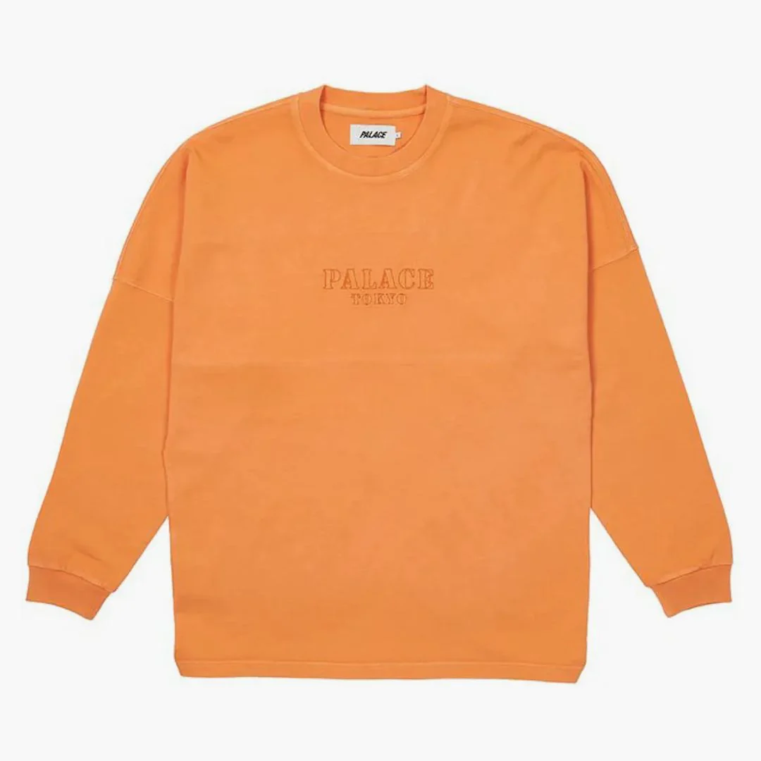 Palace Shop Drop Shoulder Longsleeve Orange - Tokyo - Image 2