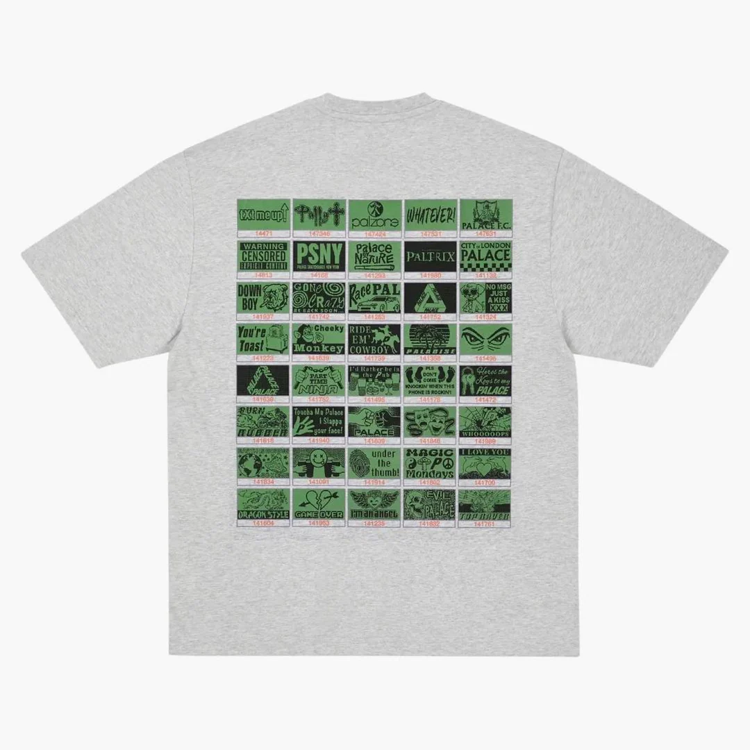 Palace Top Up T-shirt Grey Marl - Image 2