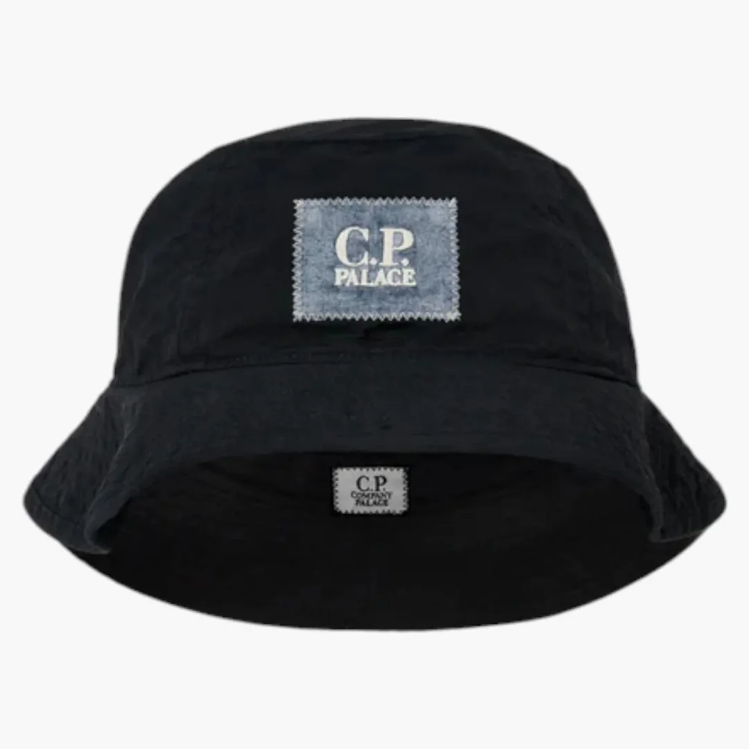 Palace X C.p. Company Plain Paper Touch Goggle Bucket Hat Navy - Image 2