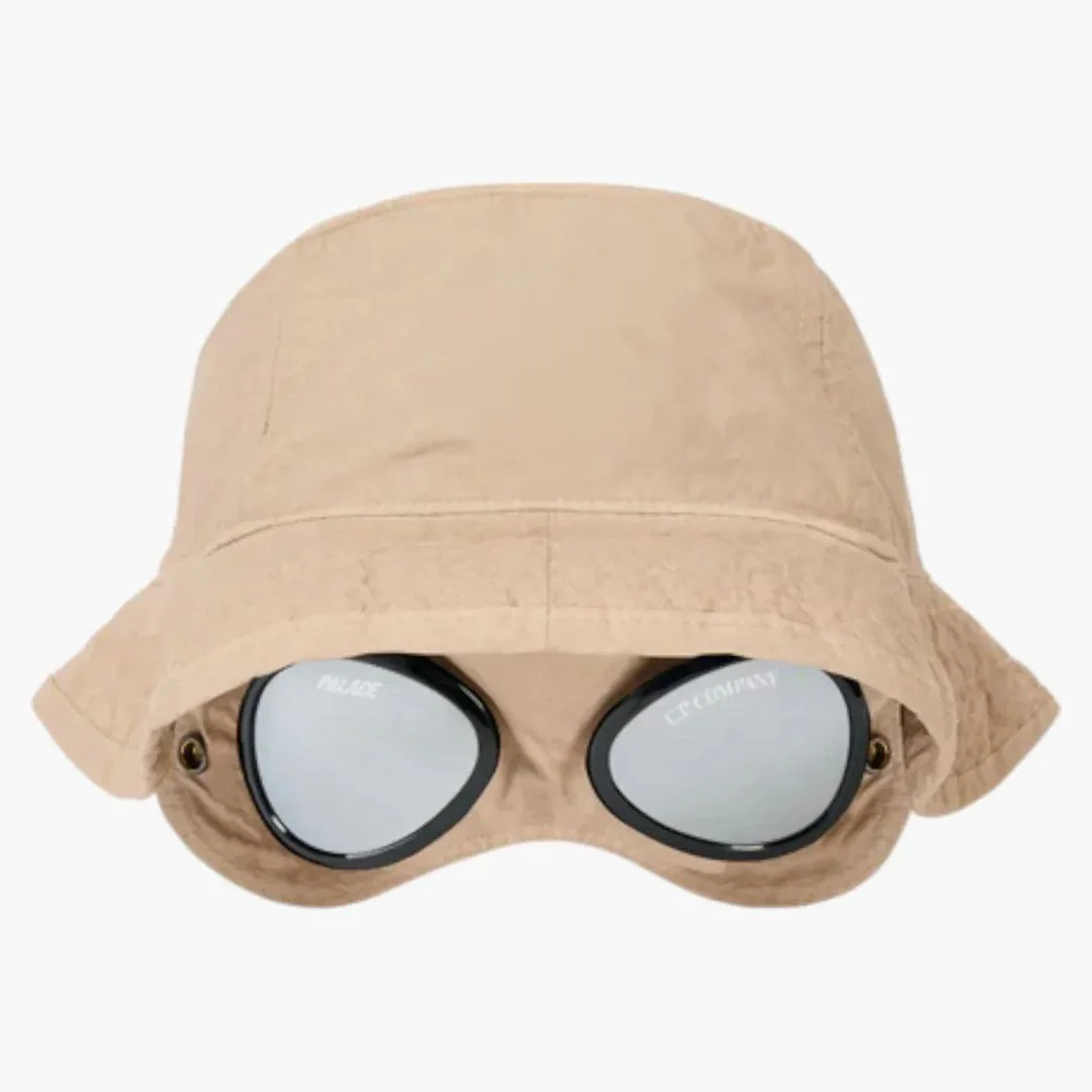Palace X C.p. Company Plain Paper Touch Goggle Bucket Hat Stone