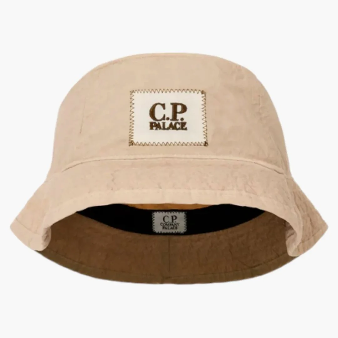 Palace X C.p. Company Plain Paper Touch Goggle Bucket Hat Stone - Image 2