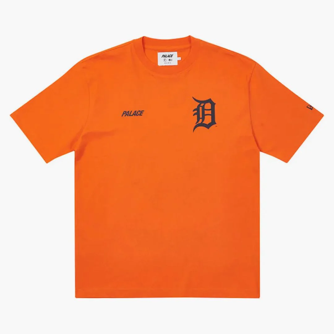 Palace X Detroit Tigers New Era T-shirt Orange - Image 2