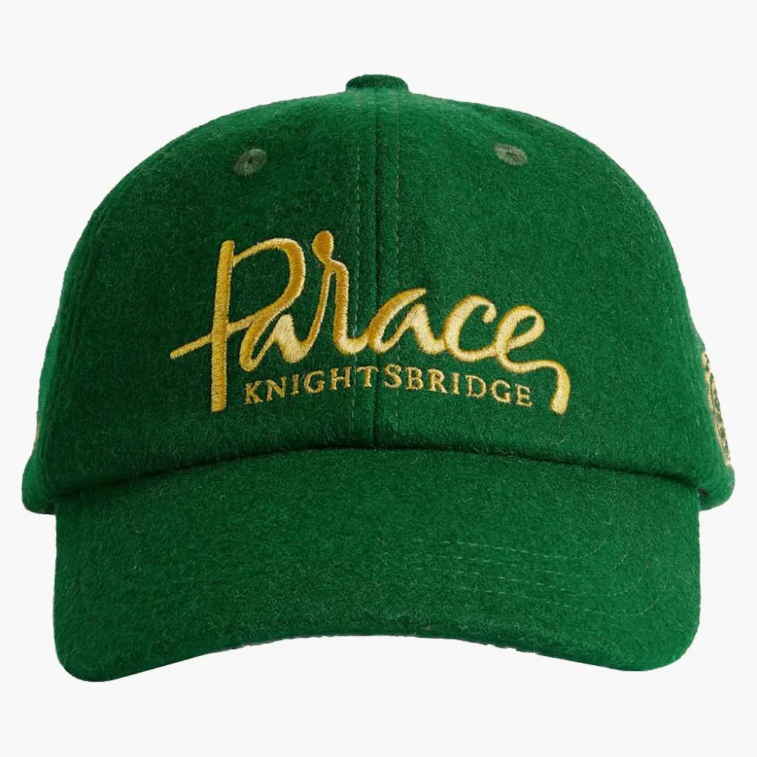 Palace X Harrods Embroidered Logo Baseball Cap Green - Image 2
