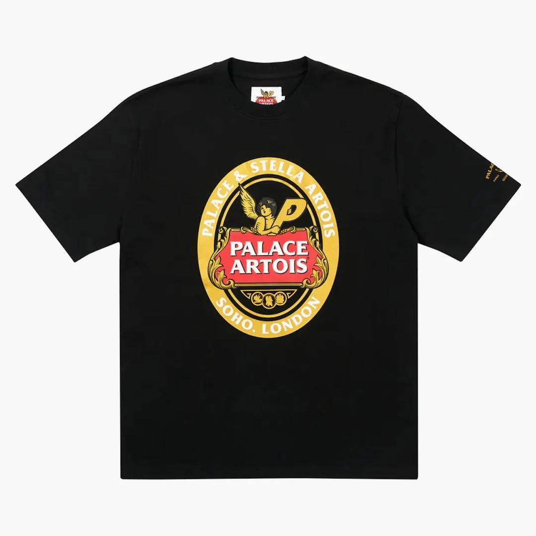 Palace X Stella Artois Coaster T-shirt Black