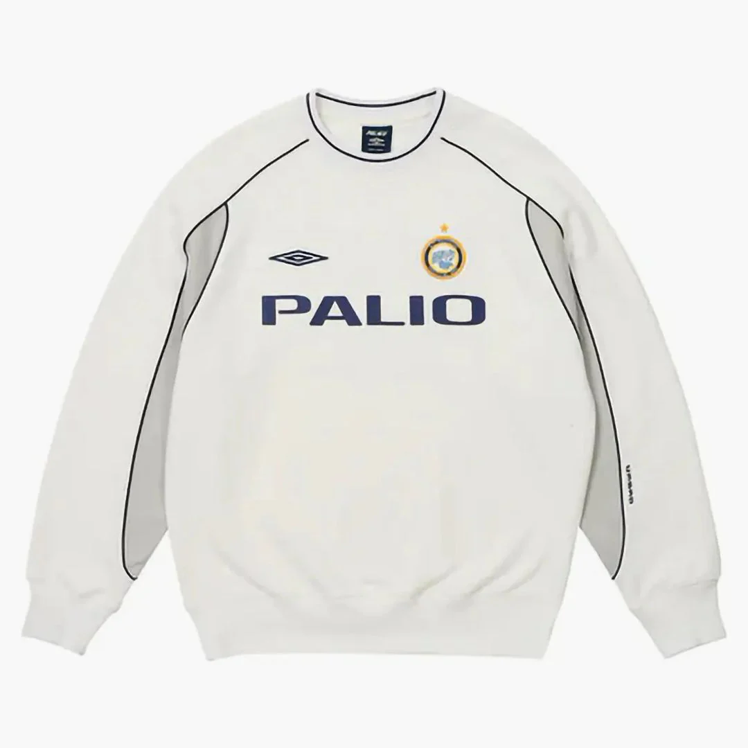 Palace X Umbro Warm Up Crew White