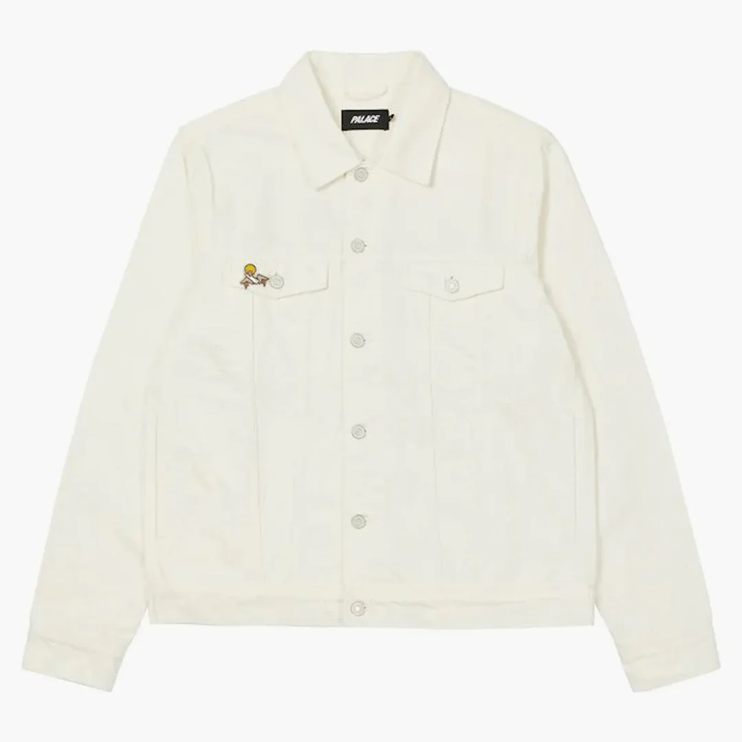 Palace Zomby Denim Jacket White - Image 2
