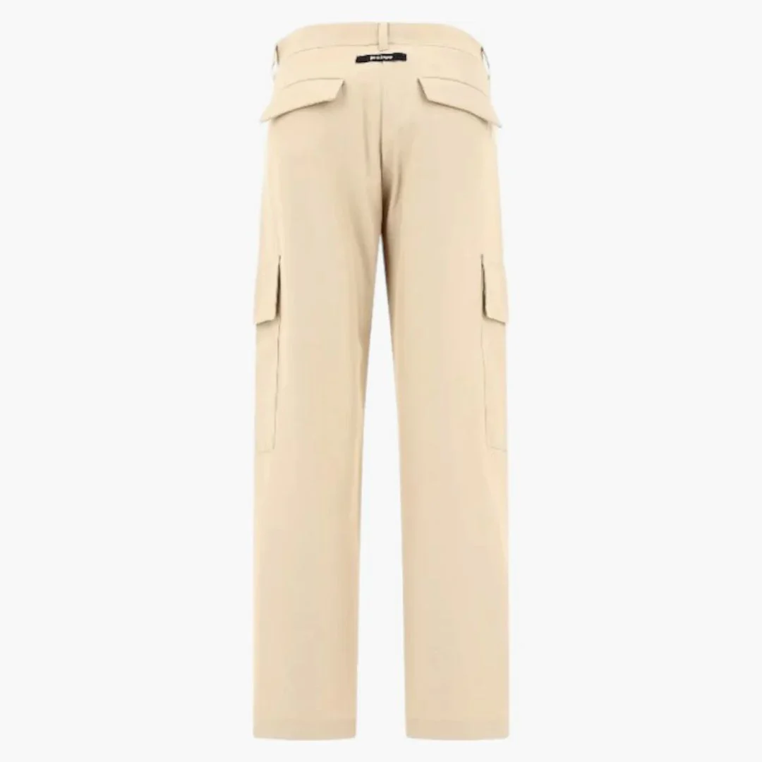Palm Angels Metal Frame Carrot Pants Beige
