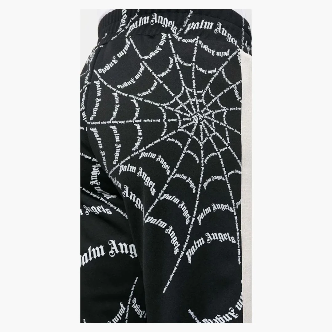 Palm Angels Spider Web Classic Track Pants Black/white - Image 2